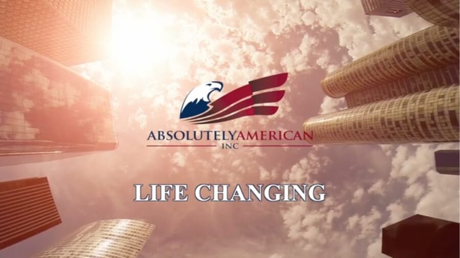 Cover image for the ‘Absolutely American’ life-changing video, promoting themes of inspiration and transformation.