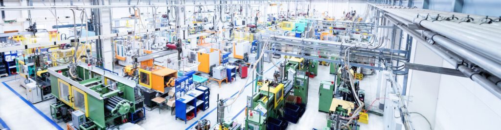 New industrial machinery displayed in a manufacturing facility, highlighting advancements in technology.